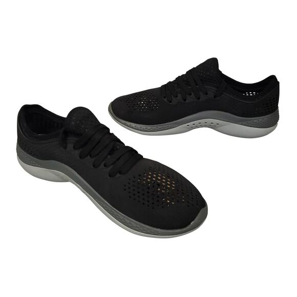 Crocs Mens LiteRide 360 Pacer Sneakers Sz 10 Walking Gym Shoes Black Gray EUC main image 14